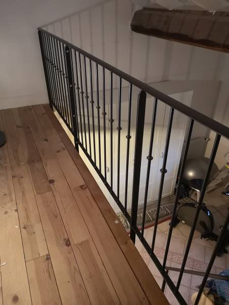 Fabrication de plusieurs mètres linéaires de garde-corps à Craponne